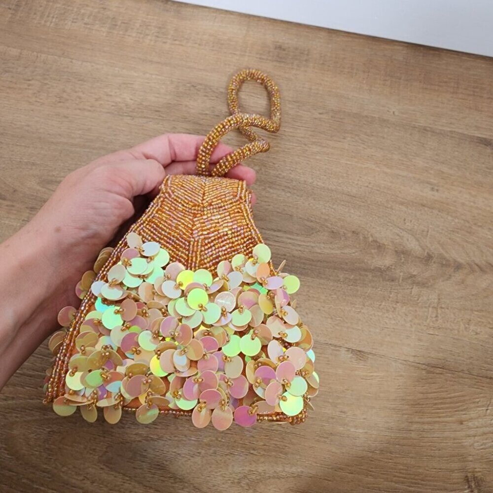 Vintage Cadari Beaded Sequin Clutch Evening bag - Picture 4 of 11